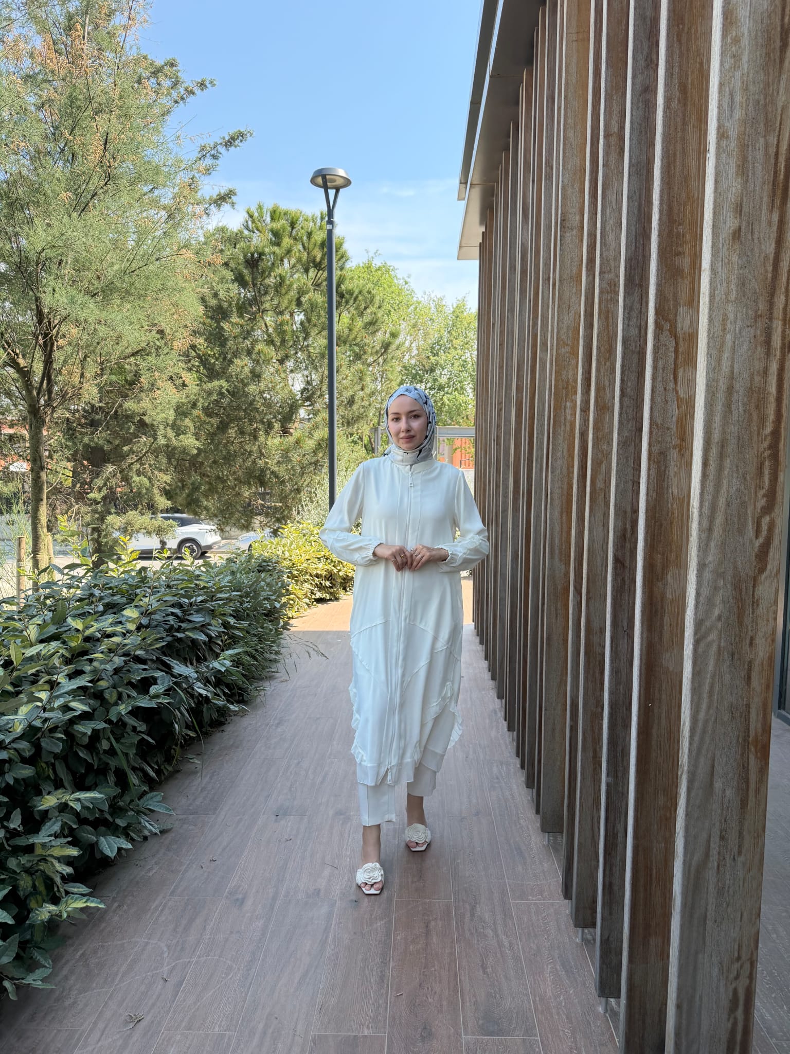 Şifon Detaylı Ferace