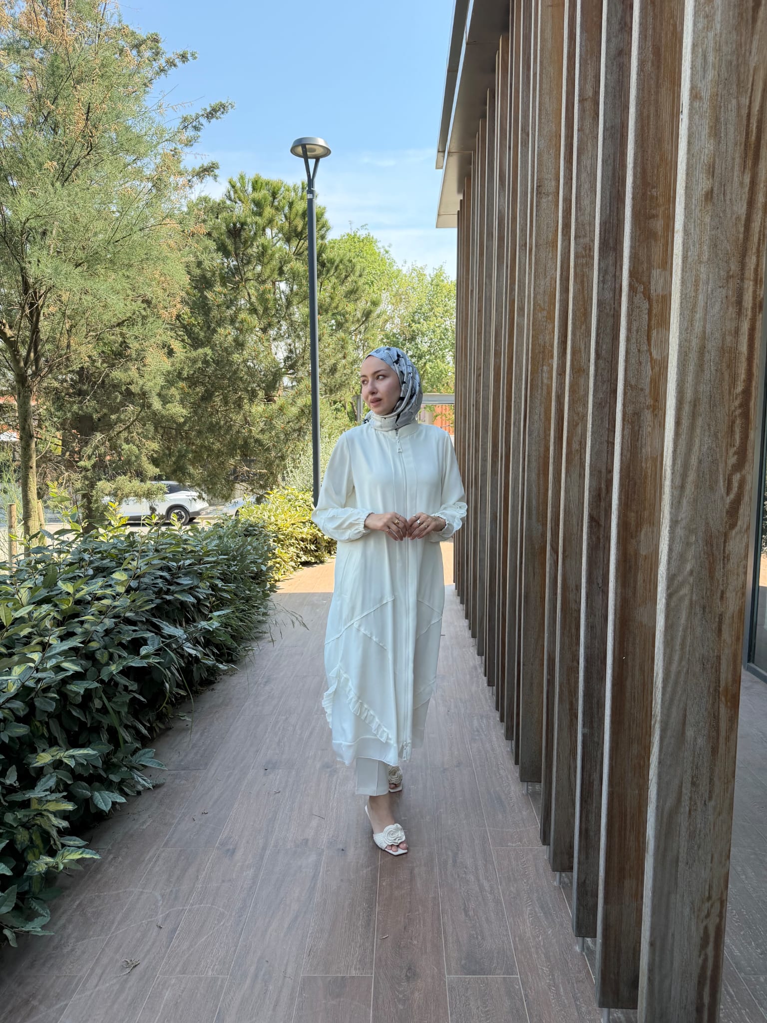 Şifon Detaylı Ferace