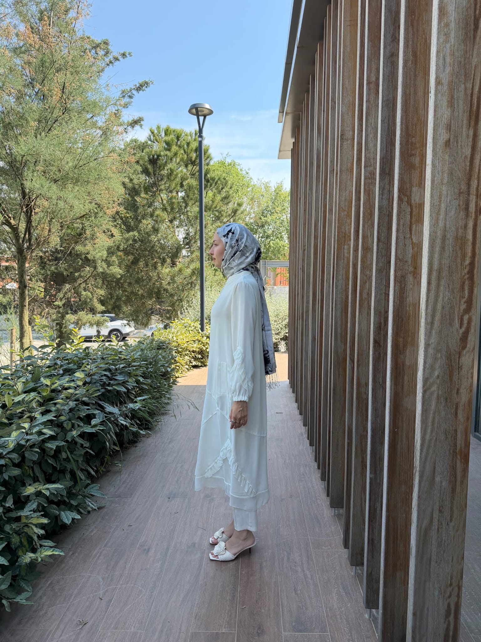 Şifon Detaylı Ferace
