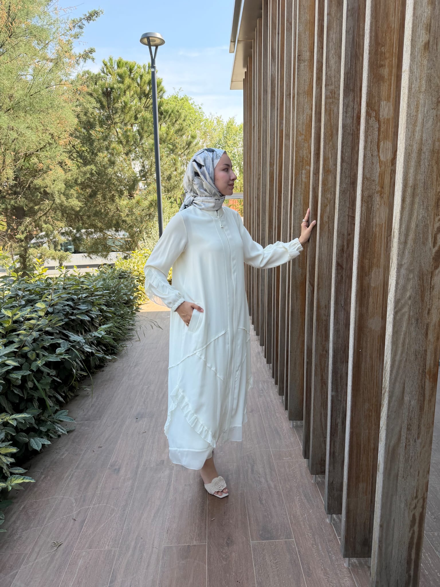 Şifon Detaylı Ferace