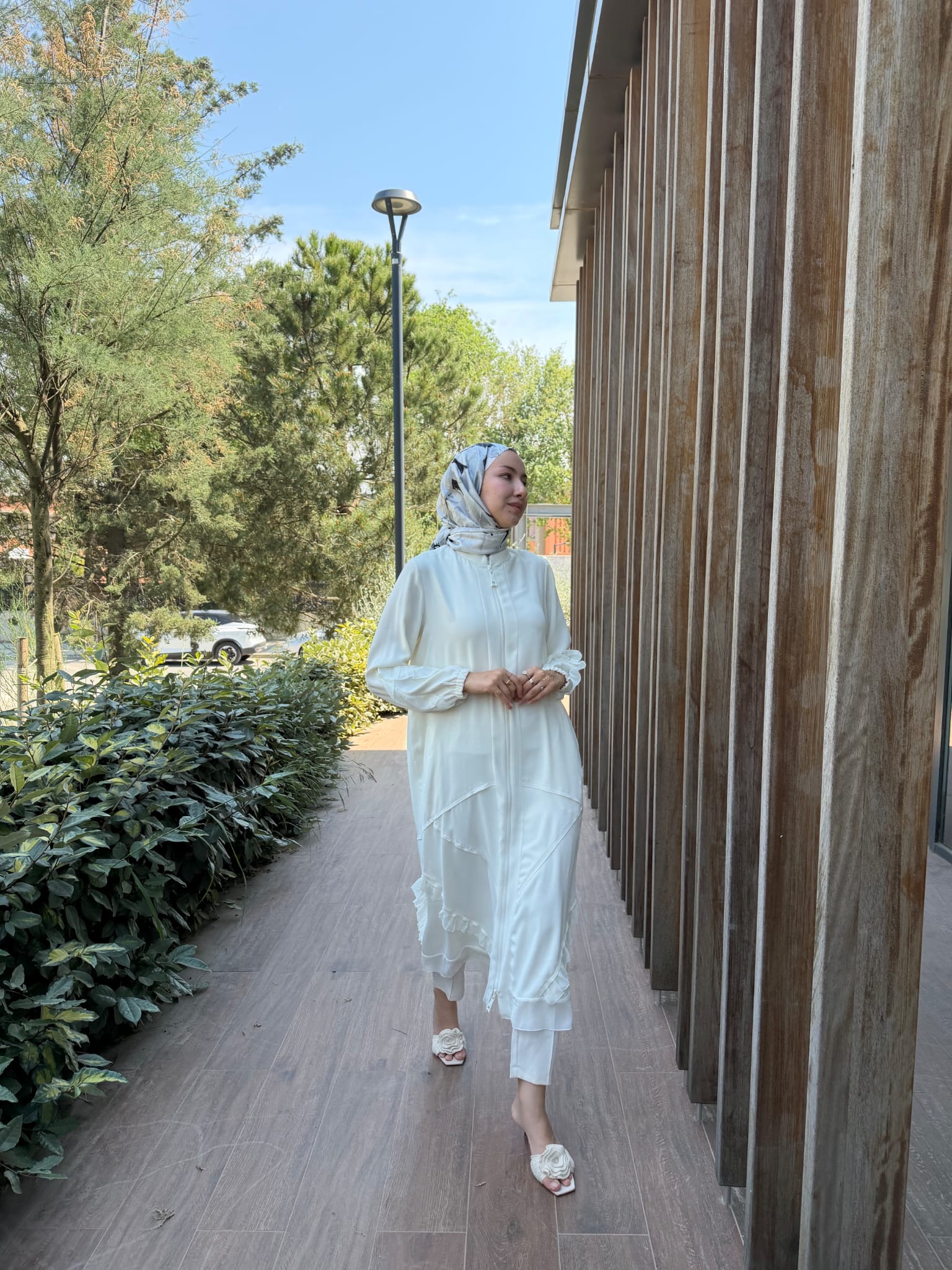 Şifon Detaylı Ferace
