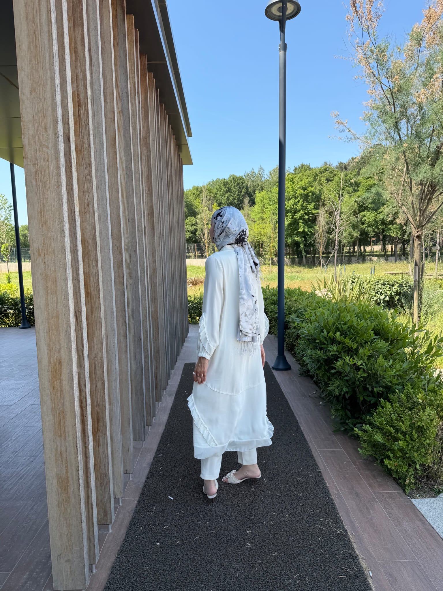 Şifon Detaylı Ferace