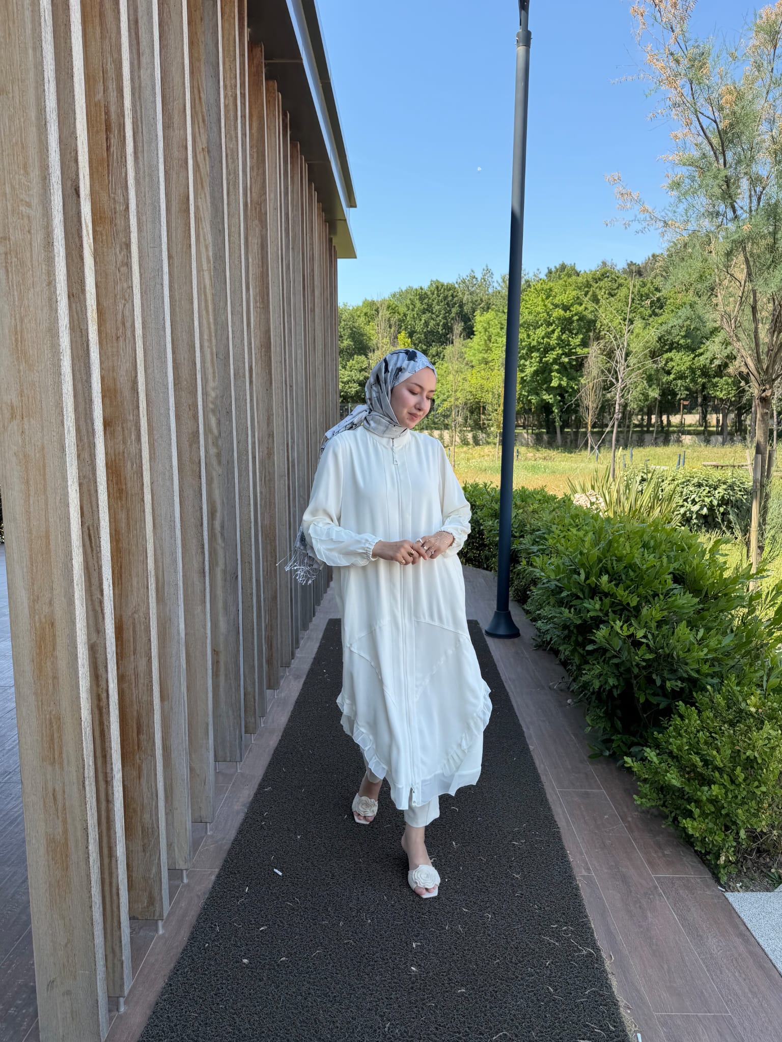 Şifon Detaylı Ferace