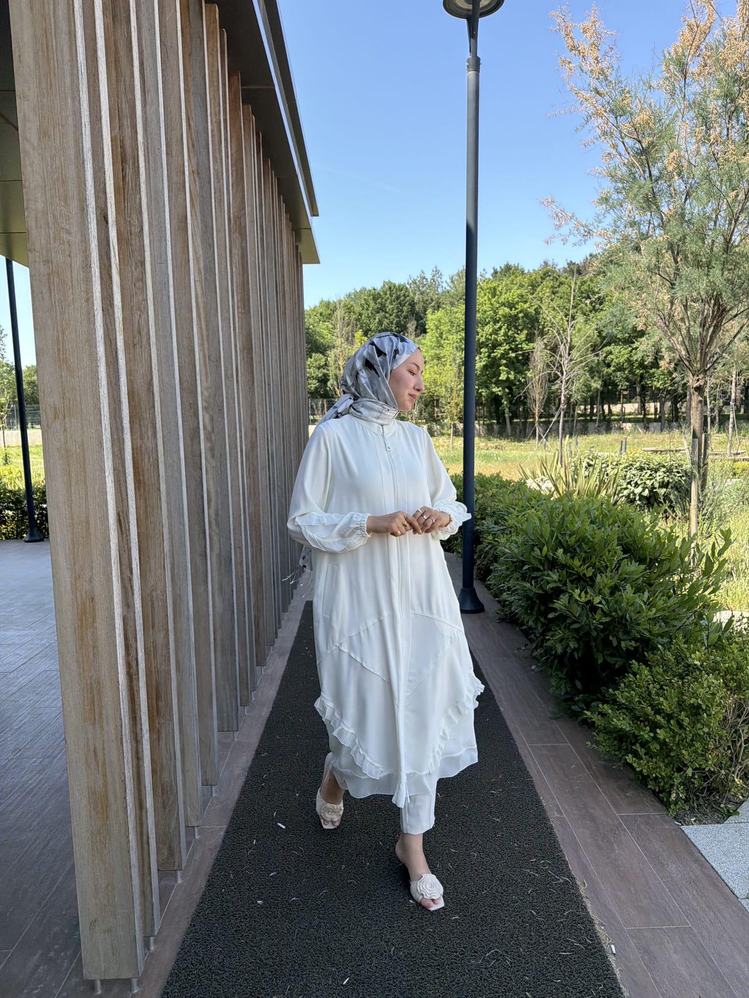 Şifon Detaylı Ferace
