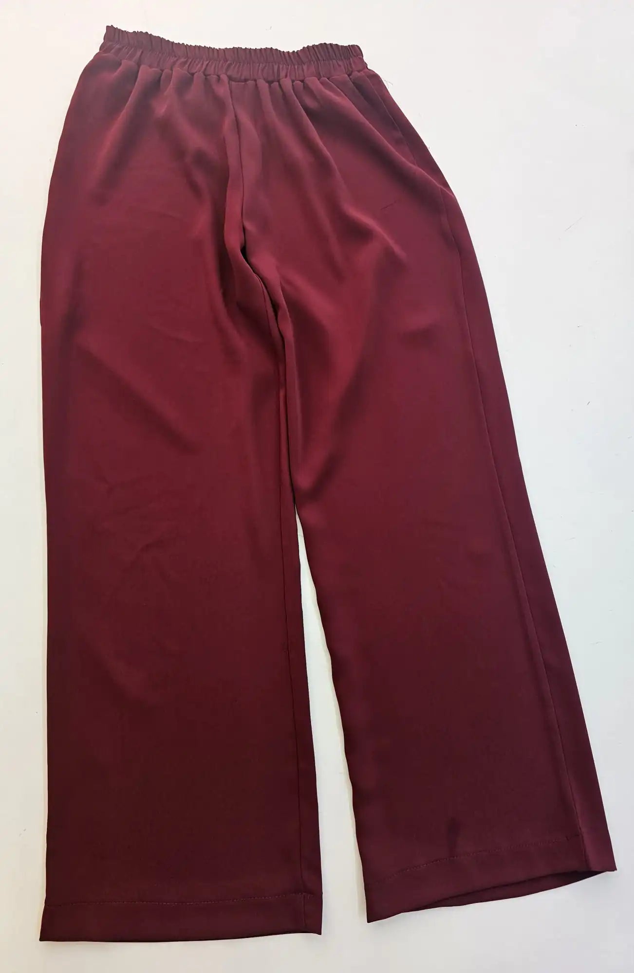 Beli Lastikli Bol Paça Kadın Pantolon