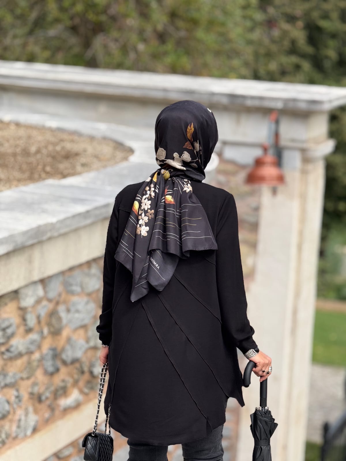 Çapraz Kat Detaylı Tesettür Tunik