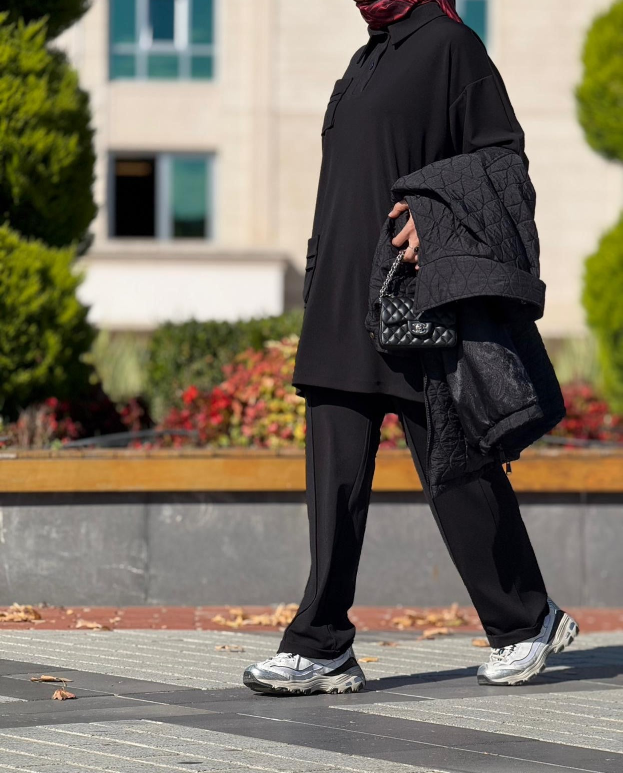 Cep Detaylı Tunik Pantolon Takım