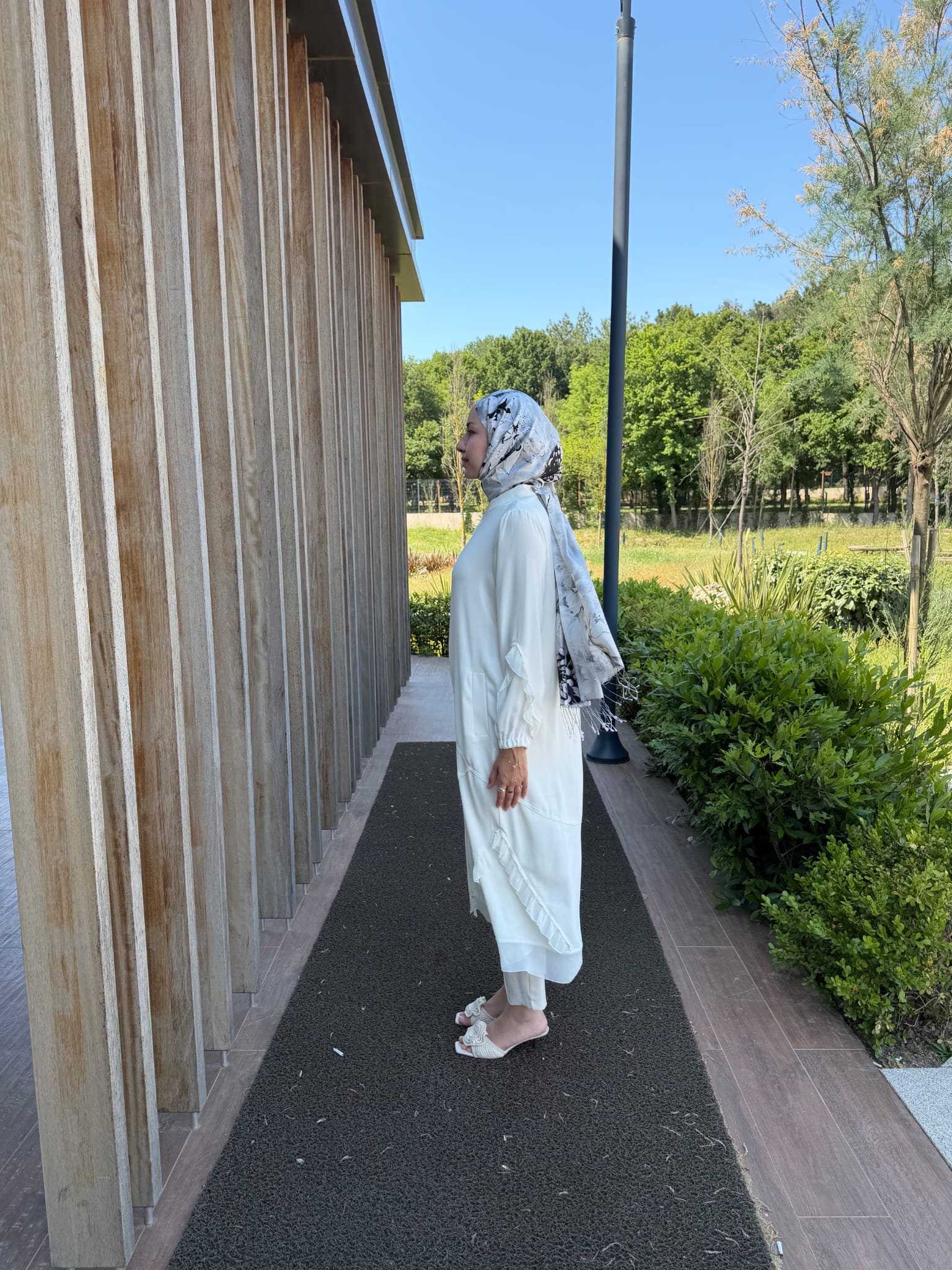 Şifon Detaylı Ferace