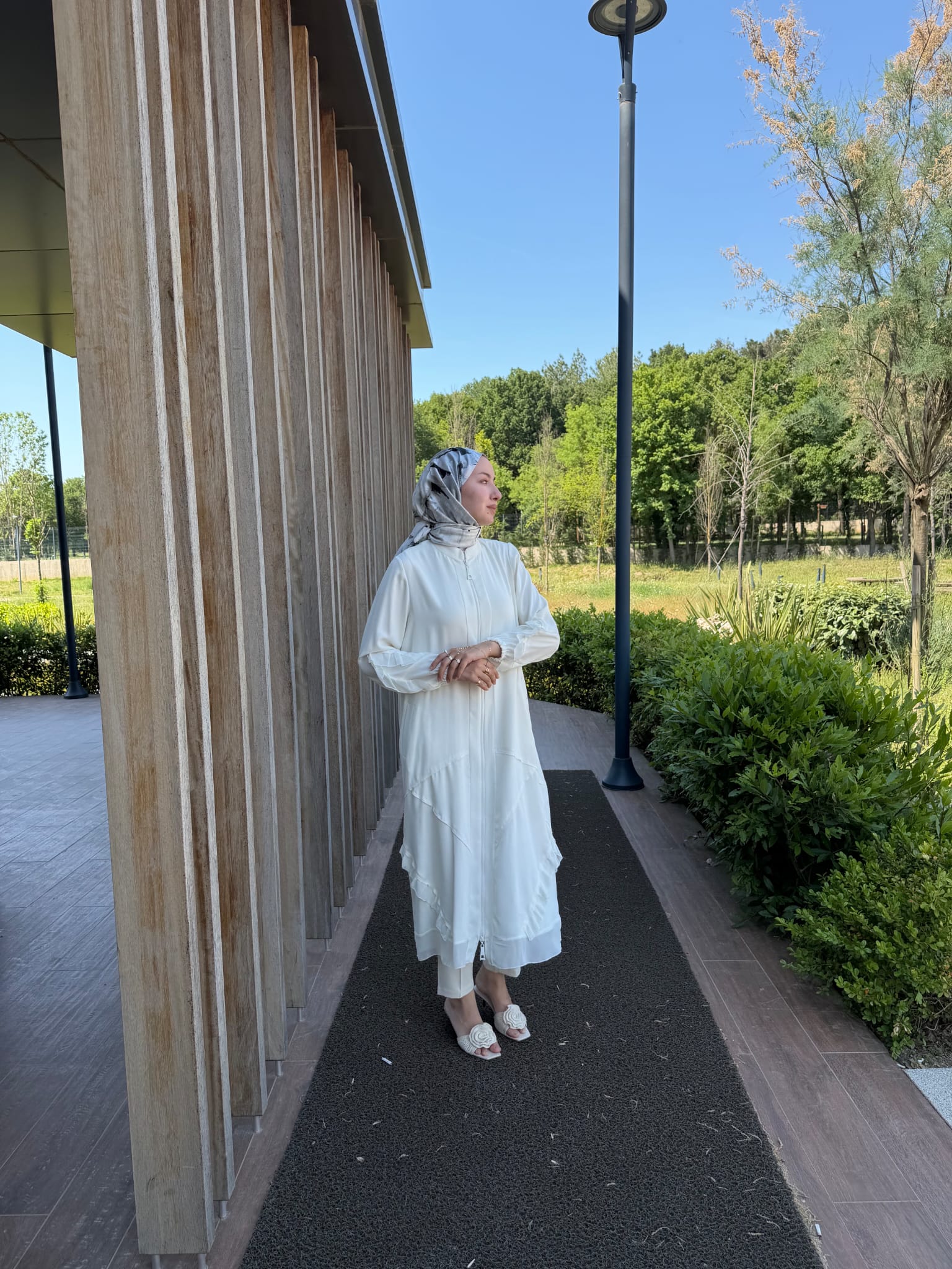 Şifon Detaylı Ferace