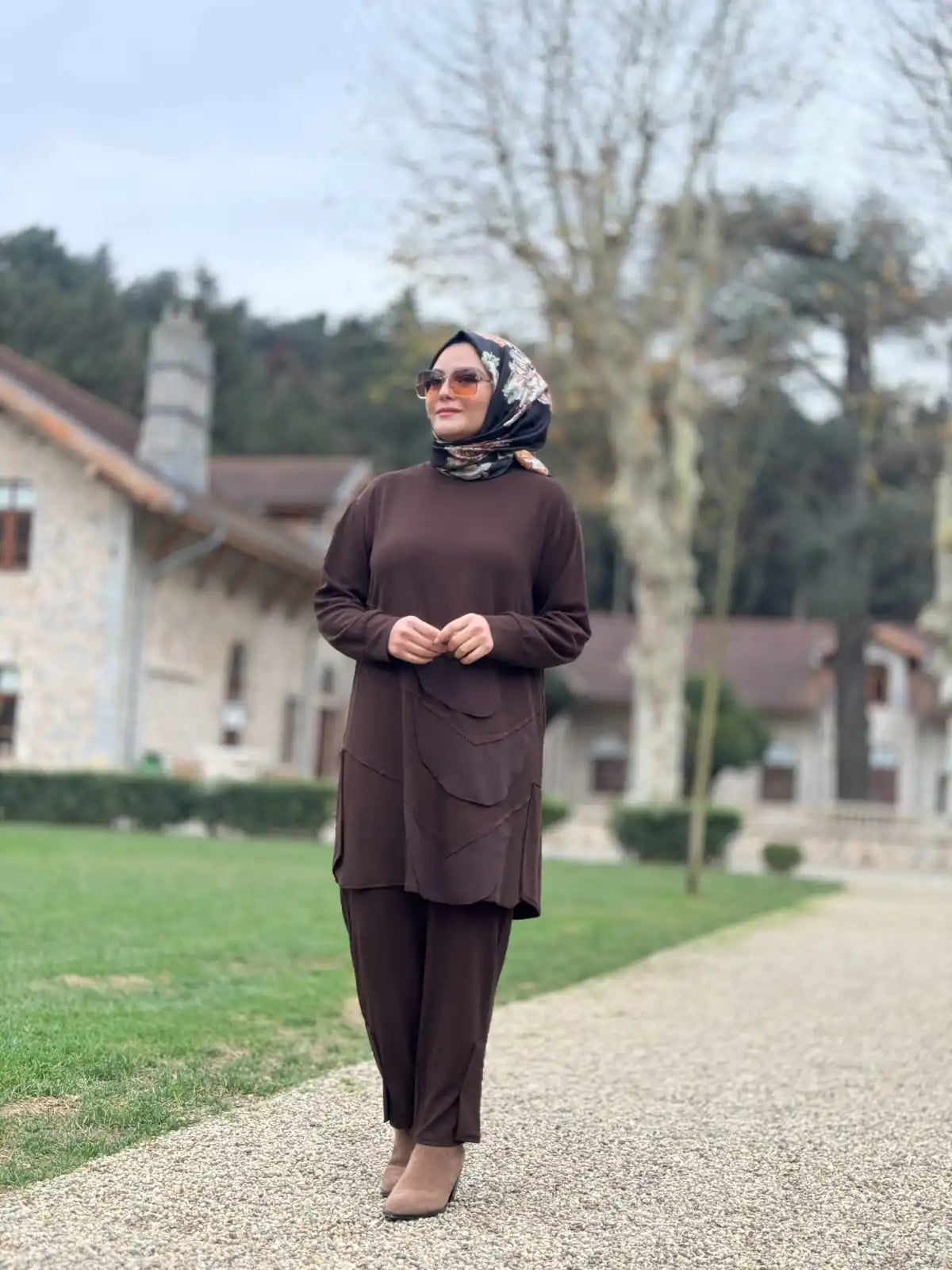 Geometrik Kesimli Kadın Pantolon