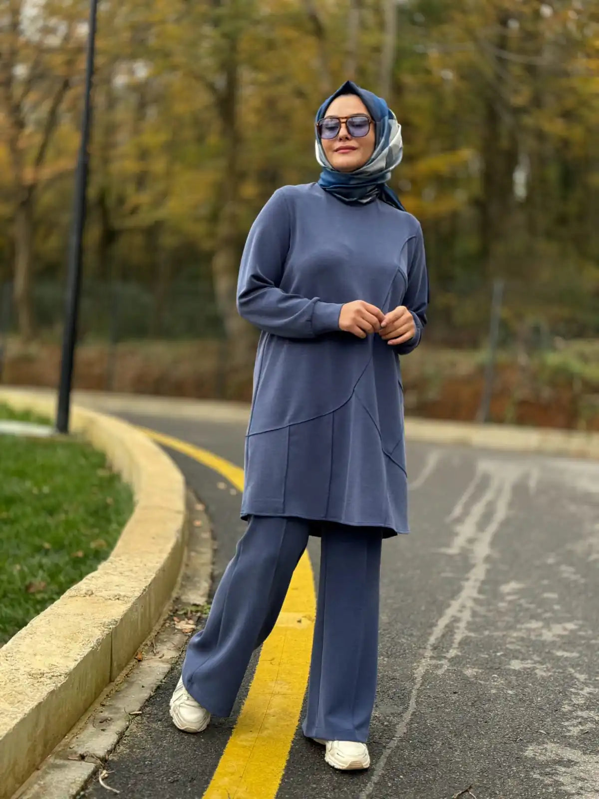 Nervür Detaylı Kadın Pantolon