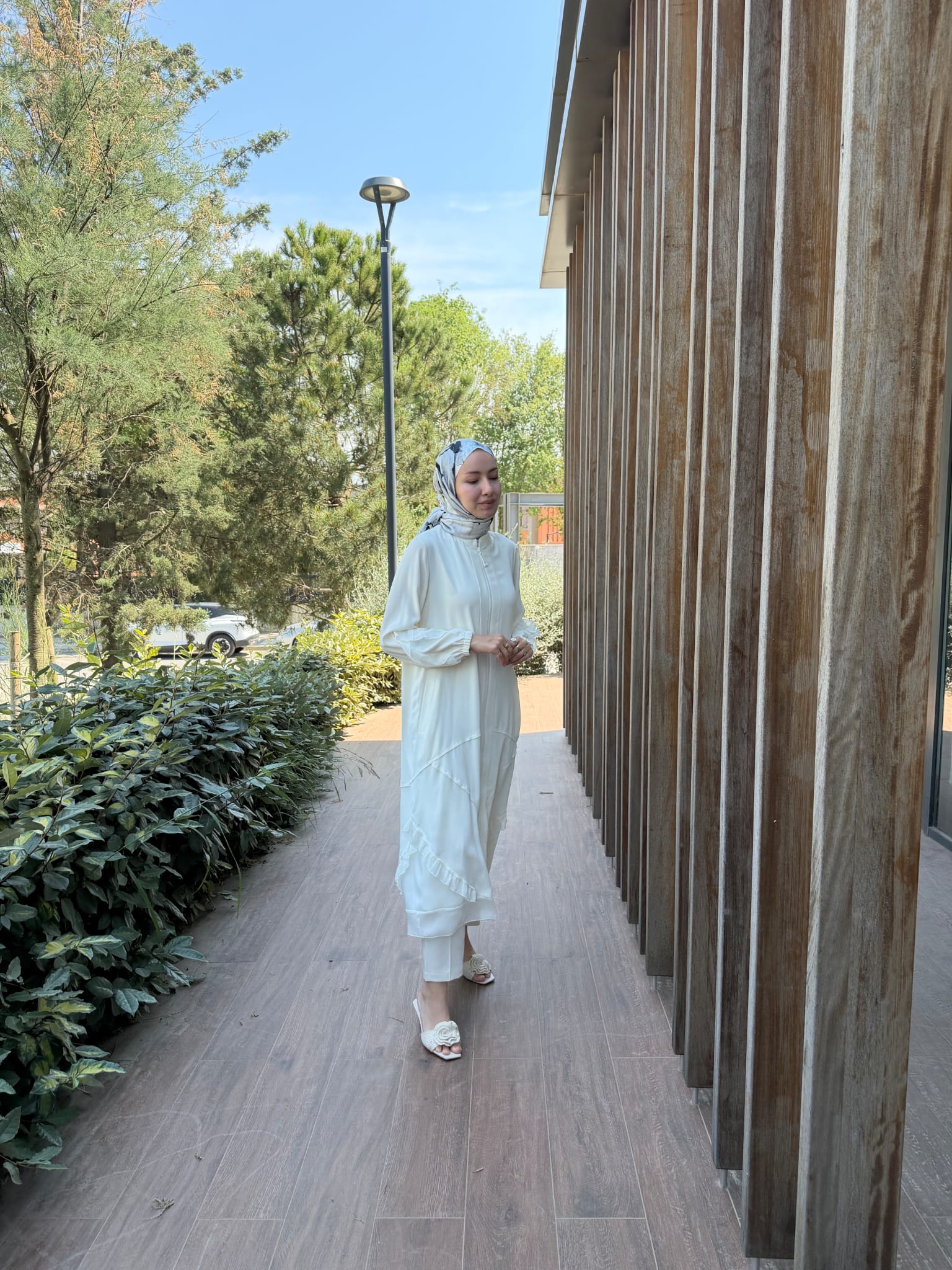 Şifon Detaylı Ferace