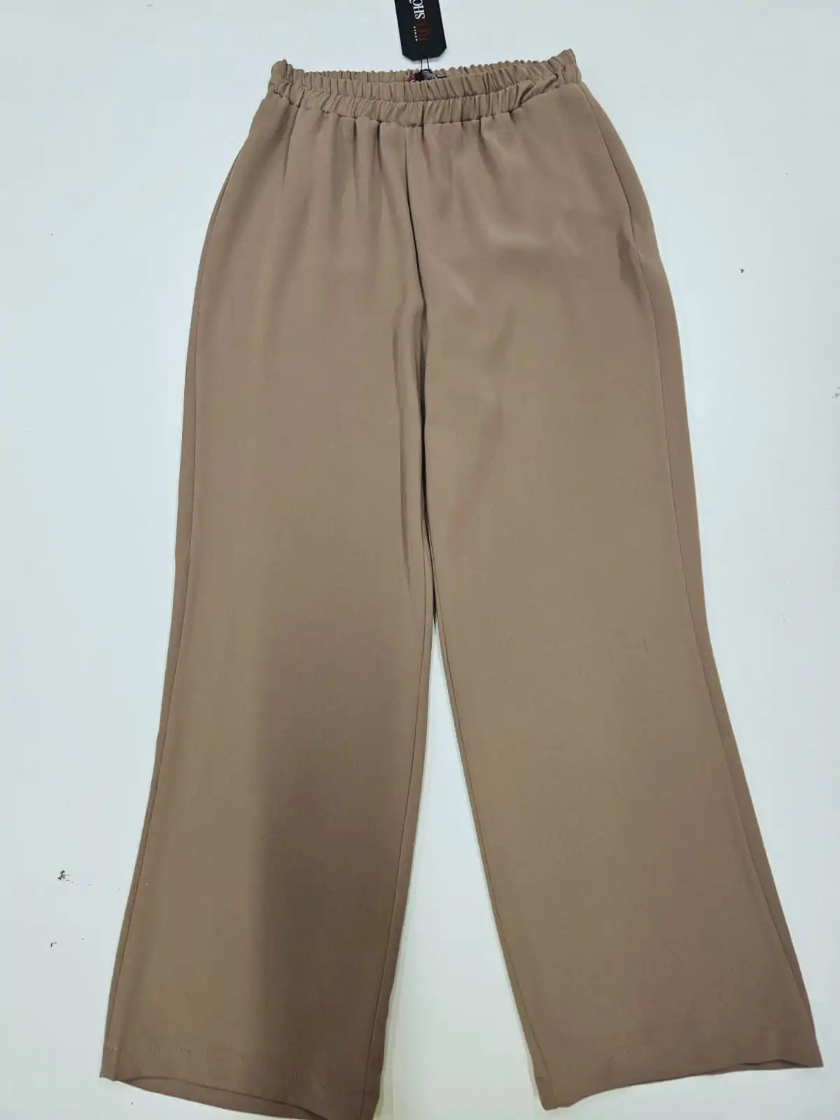 Beli Lastikli Bol Paça Kadın Pantolon