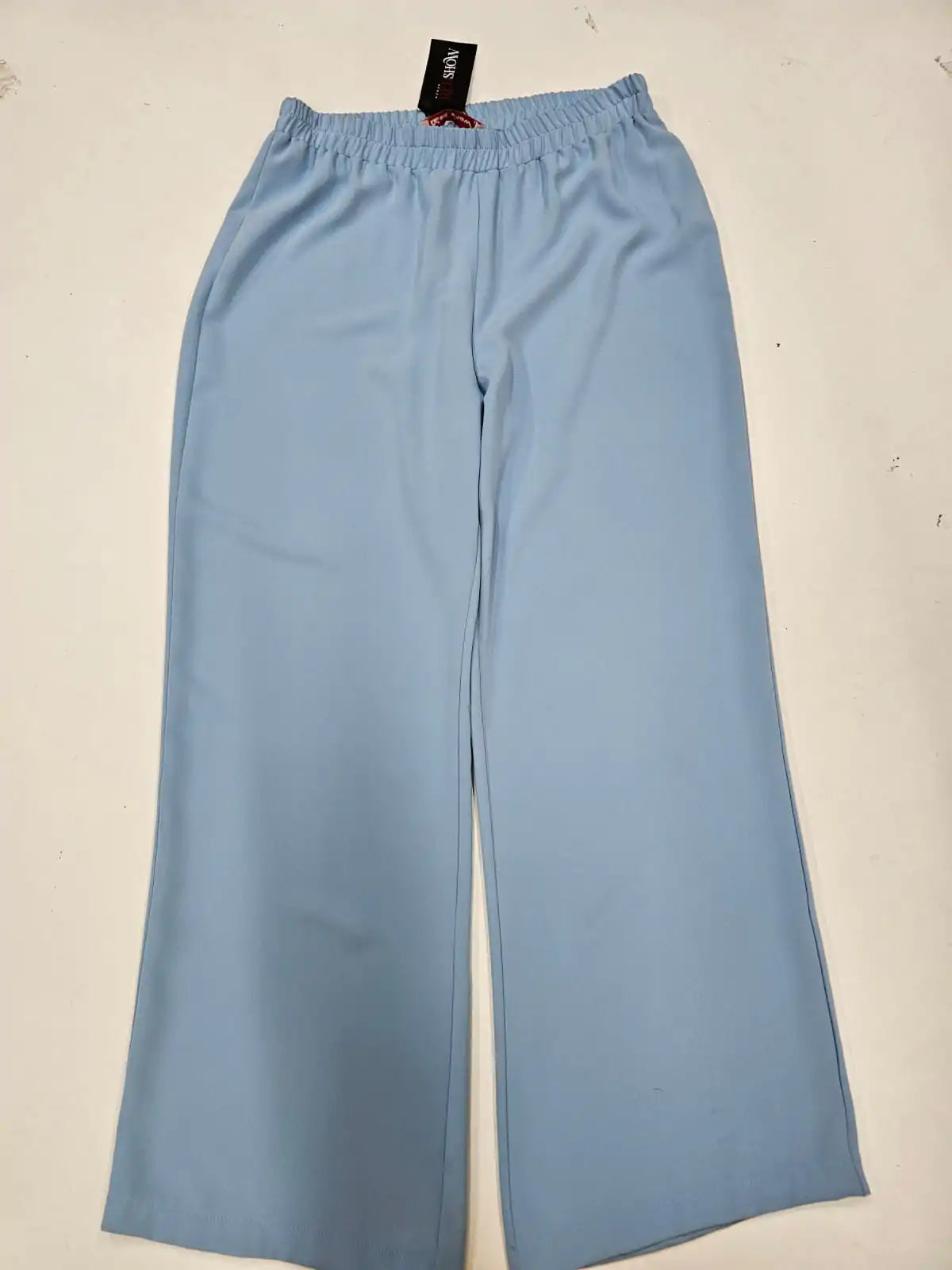 Beli Lastikli Bol Paça Kadın Pantolon
