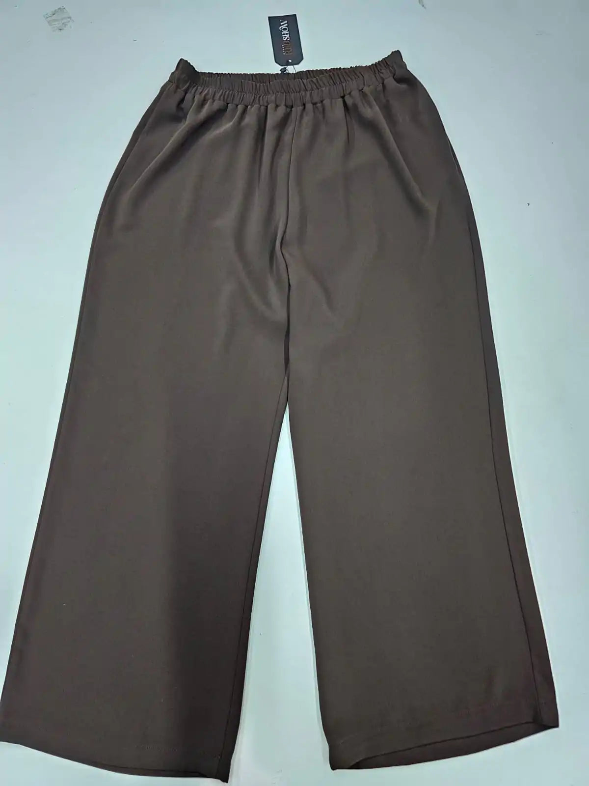 Beli Lastikli Bol Paça Kadın Pantolon