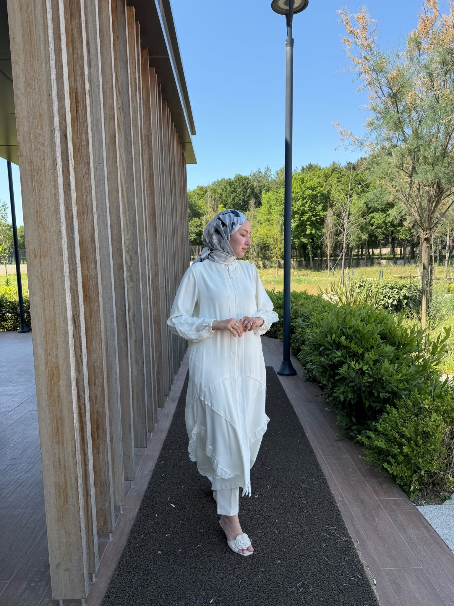 Şifon Detaylı Ferace