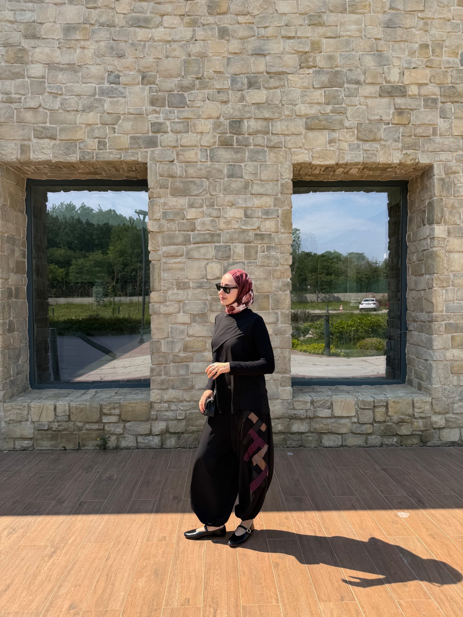 Parça Detaylı Şalvar Takım