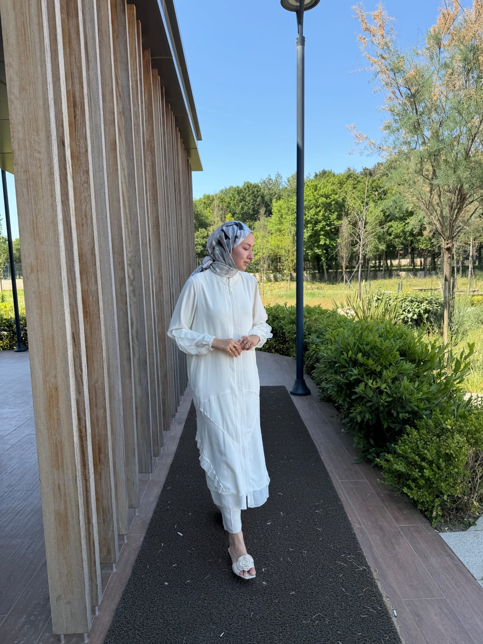 Şifon Detaylı Ferace