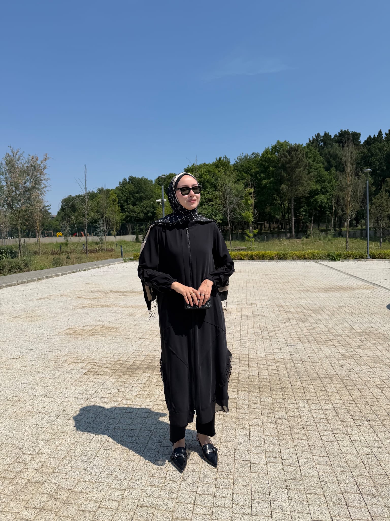 Şifon Detaylı Ferace