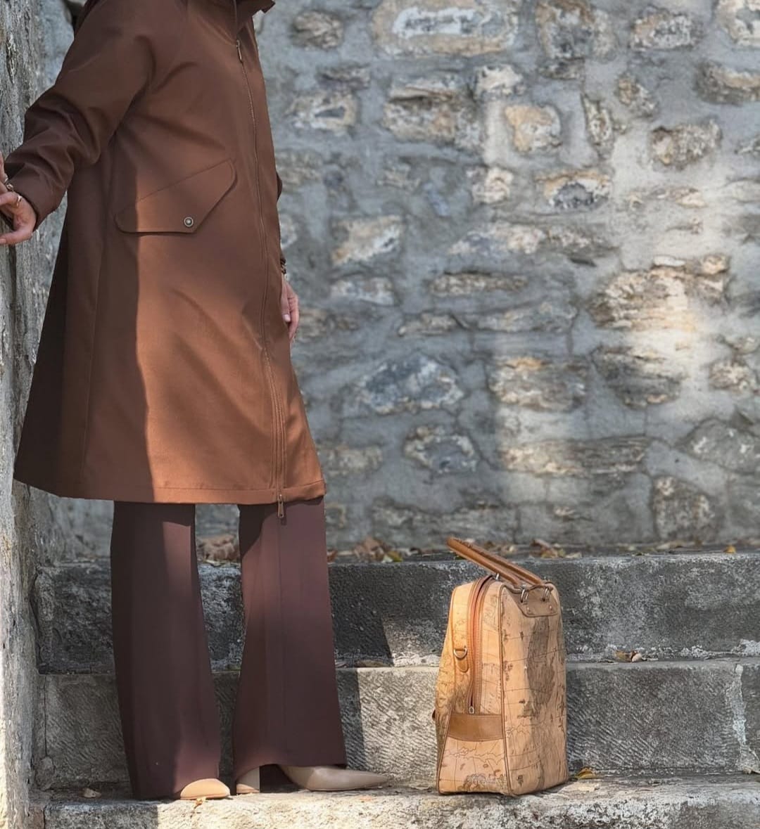 Kapüşonlu Fermuarlı Tesettür Kap
