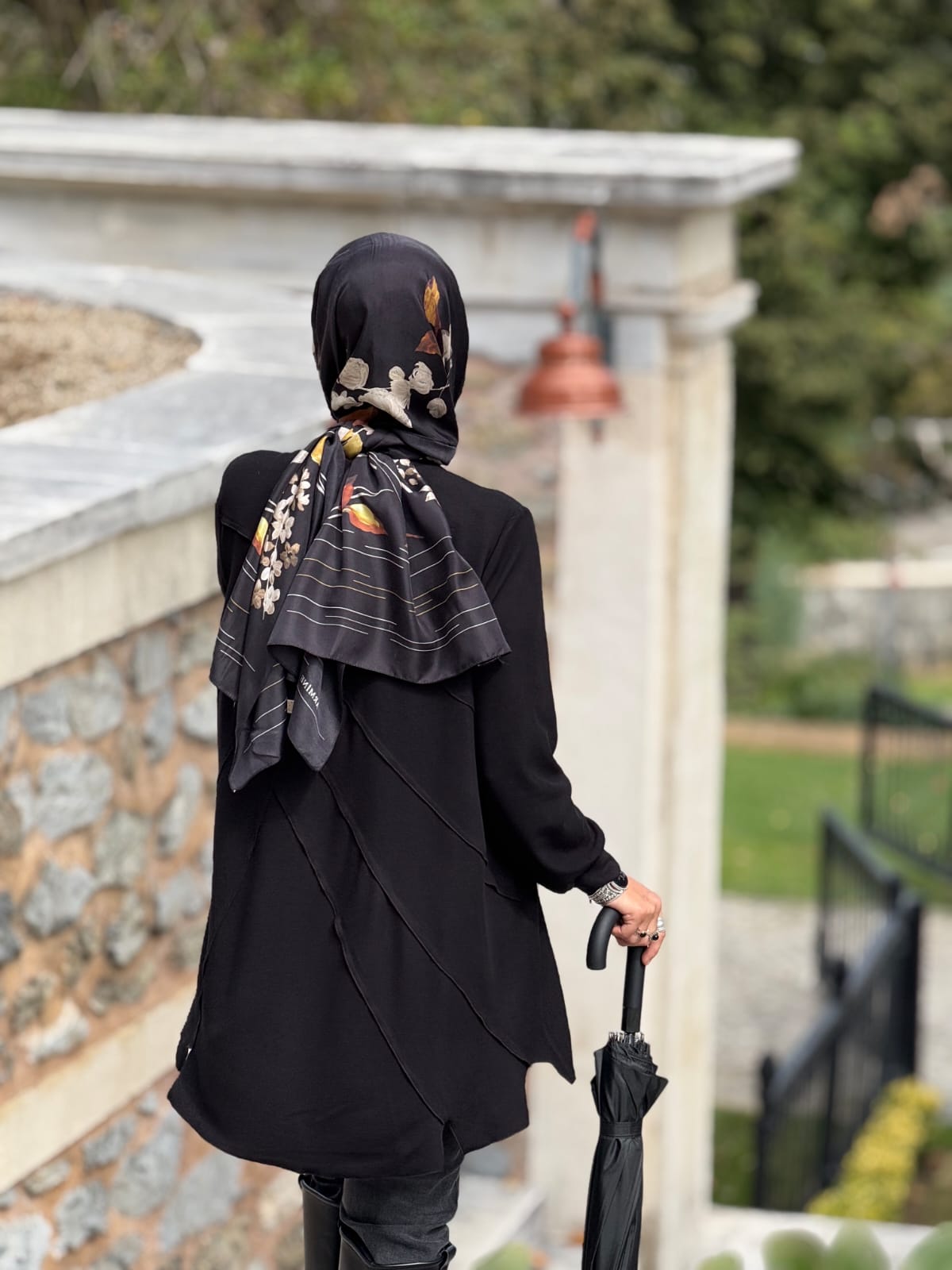 Çapraz Kat Detaylı Tesettür Tunik
