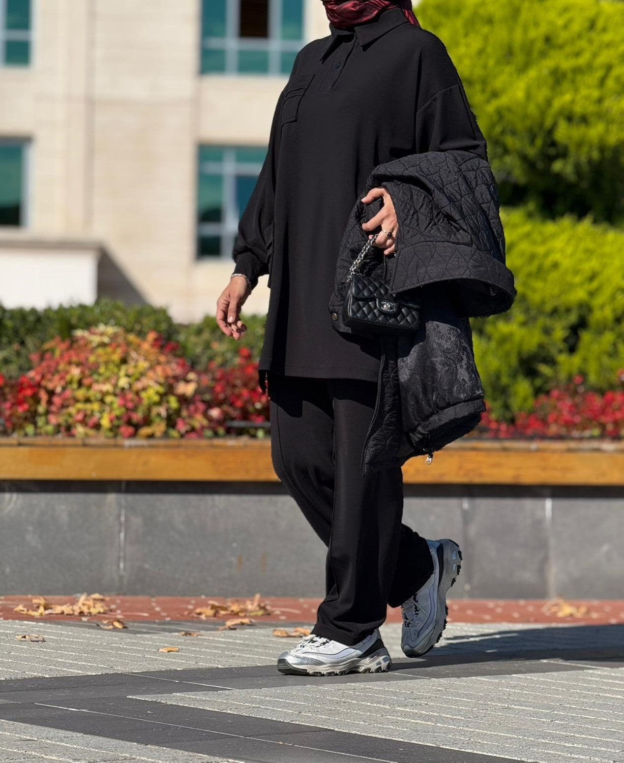 Cep Detaylı Tunik Pantolon Takım
