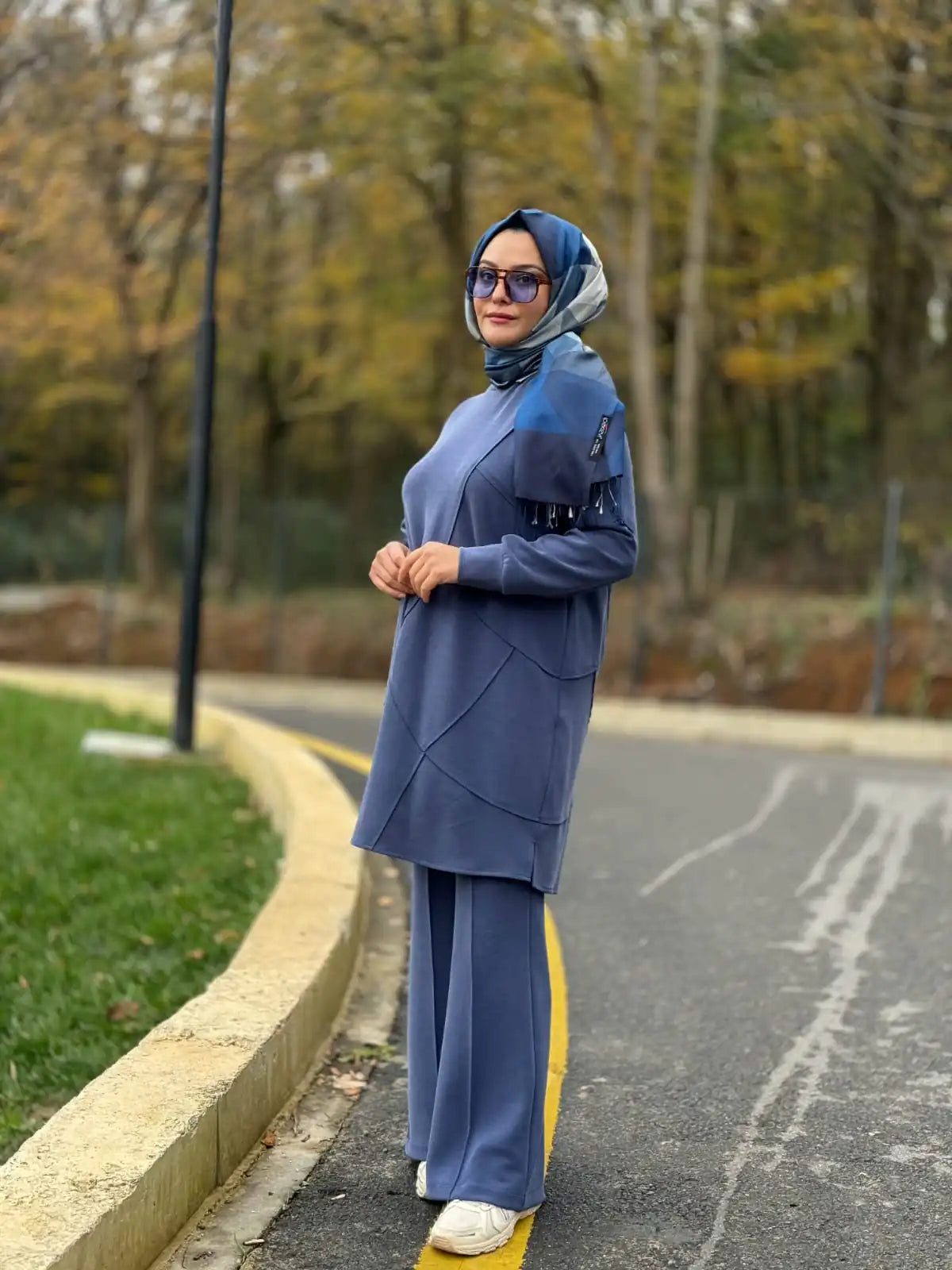 Nervür Detaylı Kadın Pantolon