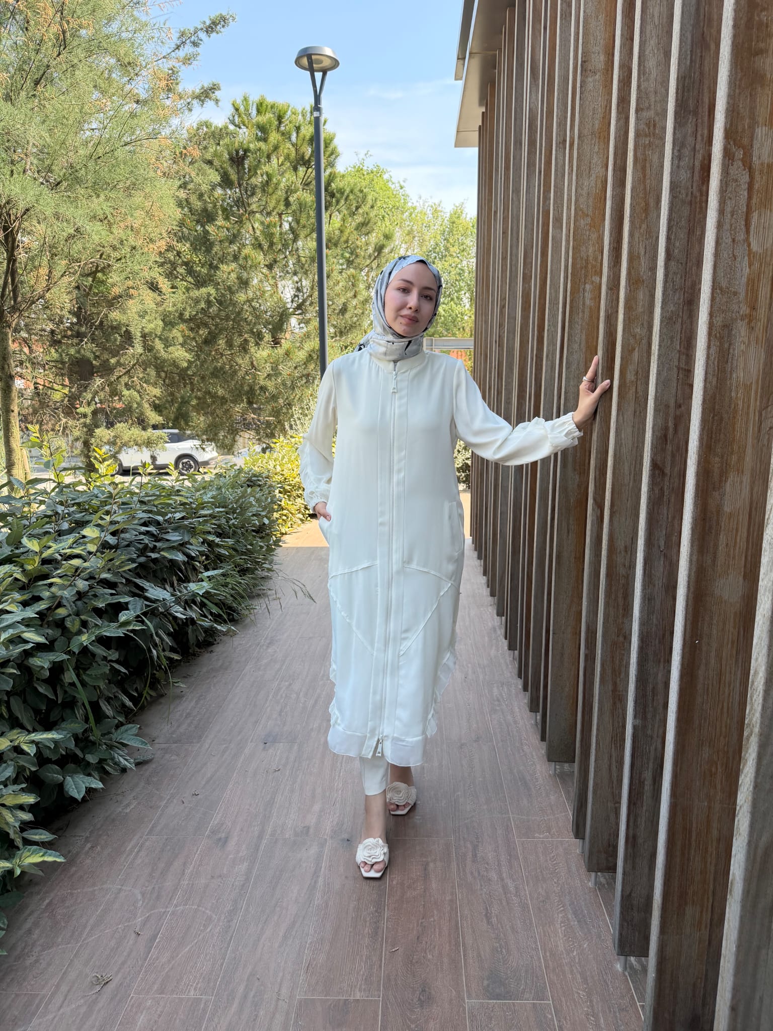 Şifon Detaylı Ferace