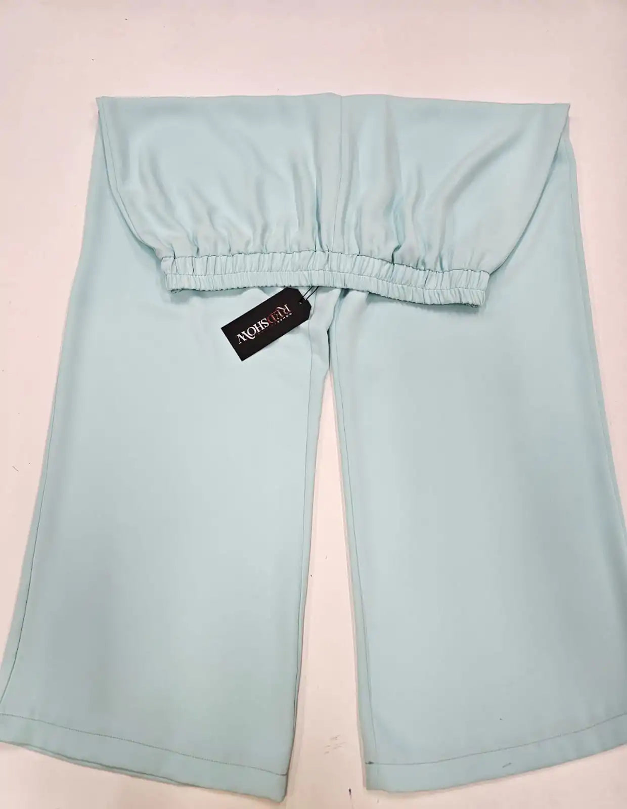 Beli Lastikli Bol Paça Kadın Pantolon