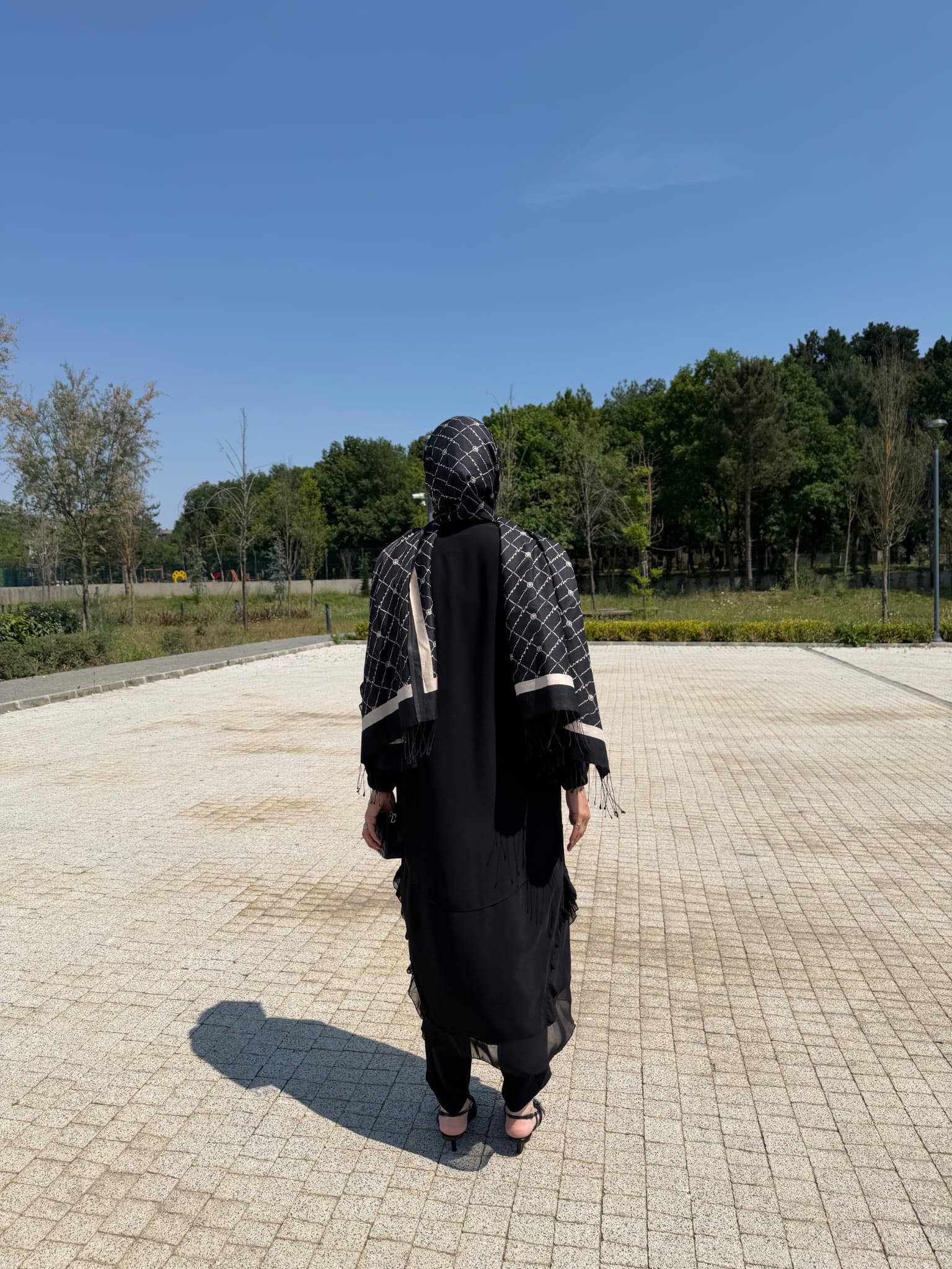 Şifon Detaylı Ferace